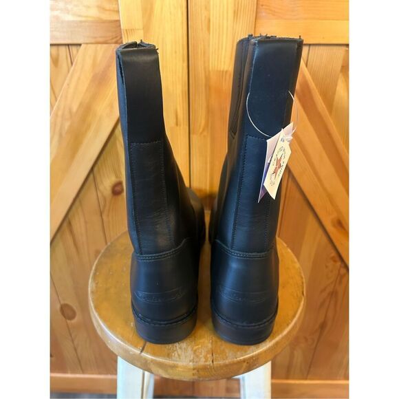 Cruiserworks Black Leather Classic Motorcycle Boots Men's Size 11.5M NWT - Picture 4 of 9